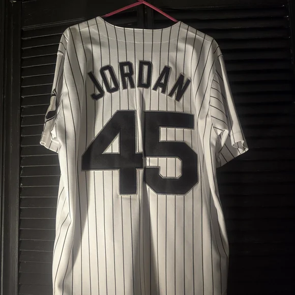 Kids Baseball Jersey - Black & White - Picture 2 of 2